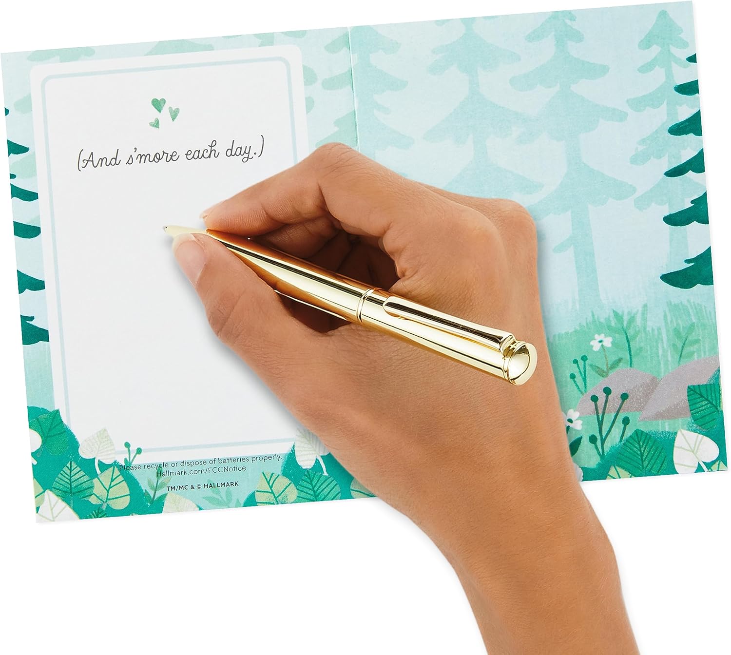 Hallmark Paper Wonder – Tarjeta de aniversario musical emergente, tarjeta de amor (S’mores)