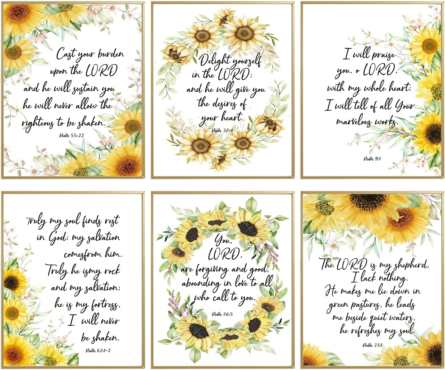 Citas motivacionales positivas de la Biblia, versos de la Biblia, decoración de pared de las Escrituras, carteles de decoración de pared cristianos,
