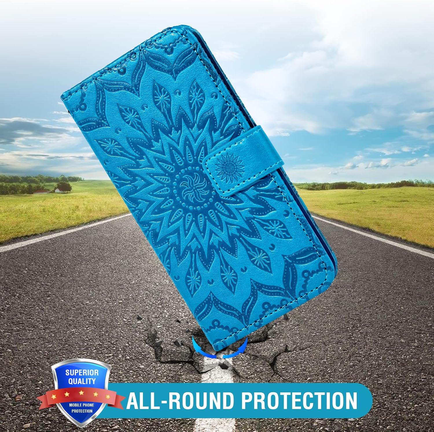 Funda de teléfono para Google Pixel 3 XL con protector de pantalla de vidrio templado y funda magnética de cuero, soporte para tarjetas, accesorios
