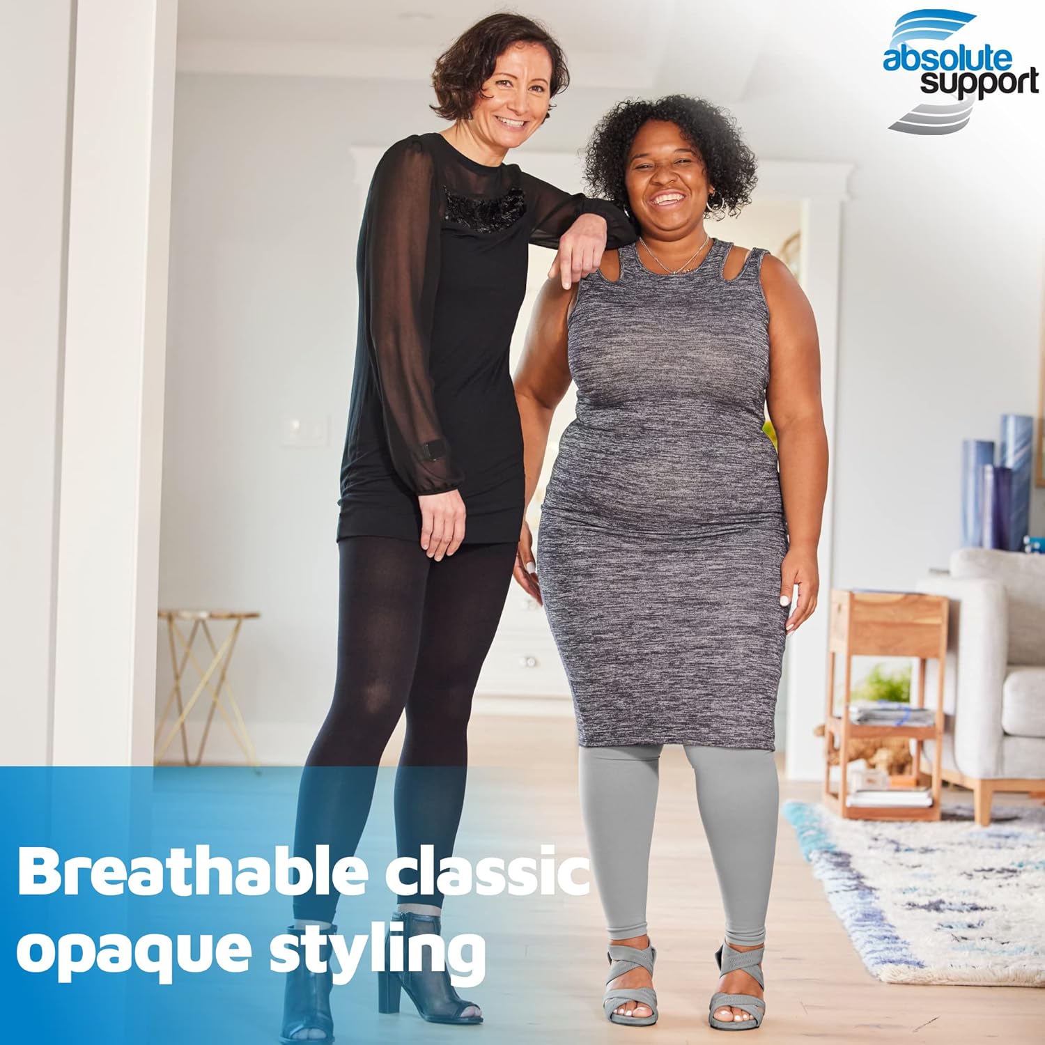 Leggings de compresión debajo del vestido para mujeres hasta 7XL 20-30mmHg – A717