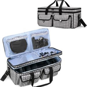 Yarwo Estuche de transporte de trípode de doble capa de 23.6 pulgadas de largo, bolsa de almacenamiento de equipo de estudio fotográfico compatible Yarwo Estuche de transporte de trípode de doble capa de 23.6 pulgadas de largo, bolsa de almacenamiento de equipo de estudio fotográfico compatible