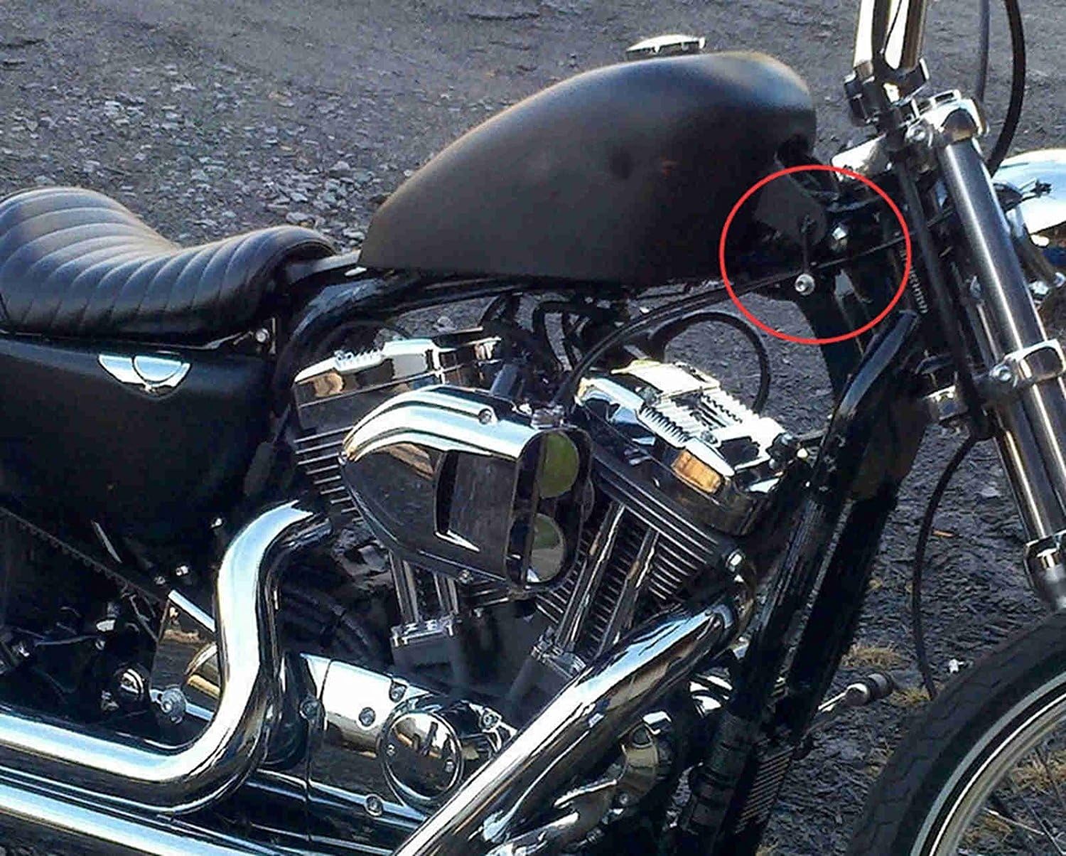 Tanque de gasolina para motocicleta de 2 pulgadas de elevación de 2 pulgadas, tanque elevador de 2 pulgadas, kit de elevación de acero de repuesto