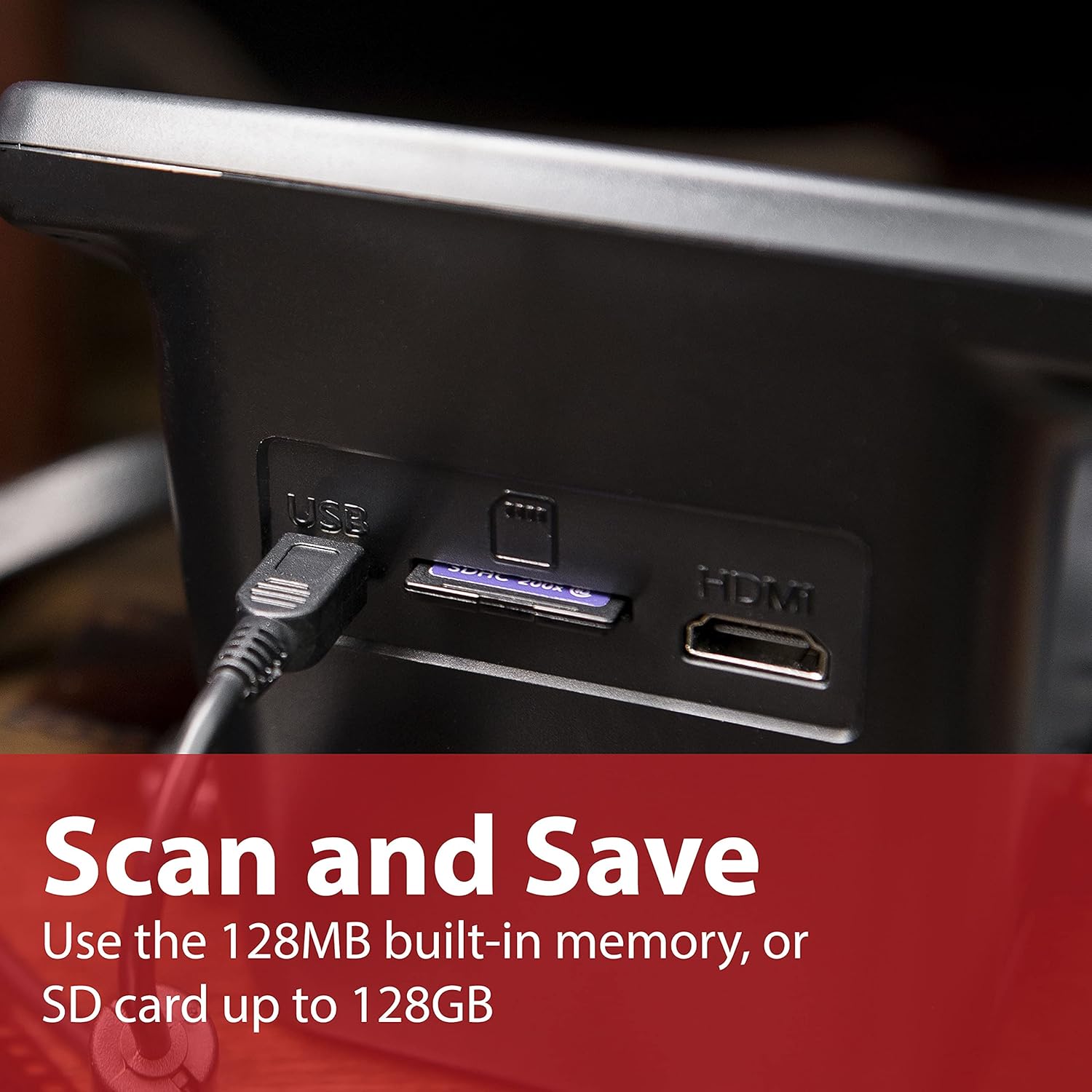 Magnasonic Escáner de película todo en uno de 24 MP con pantalla grande de 5 pulgadas y HDMI, convierte películas de 1.378 in126110Super 8 y