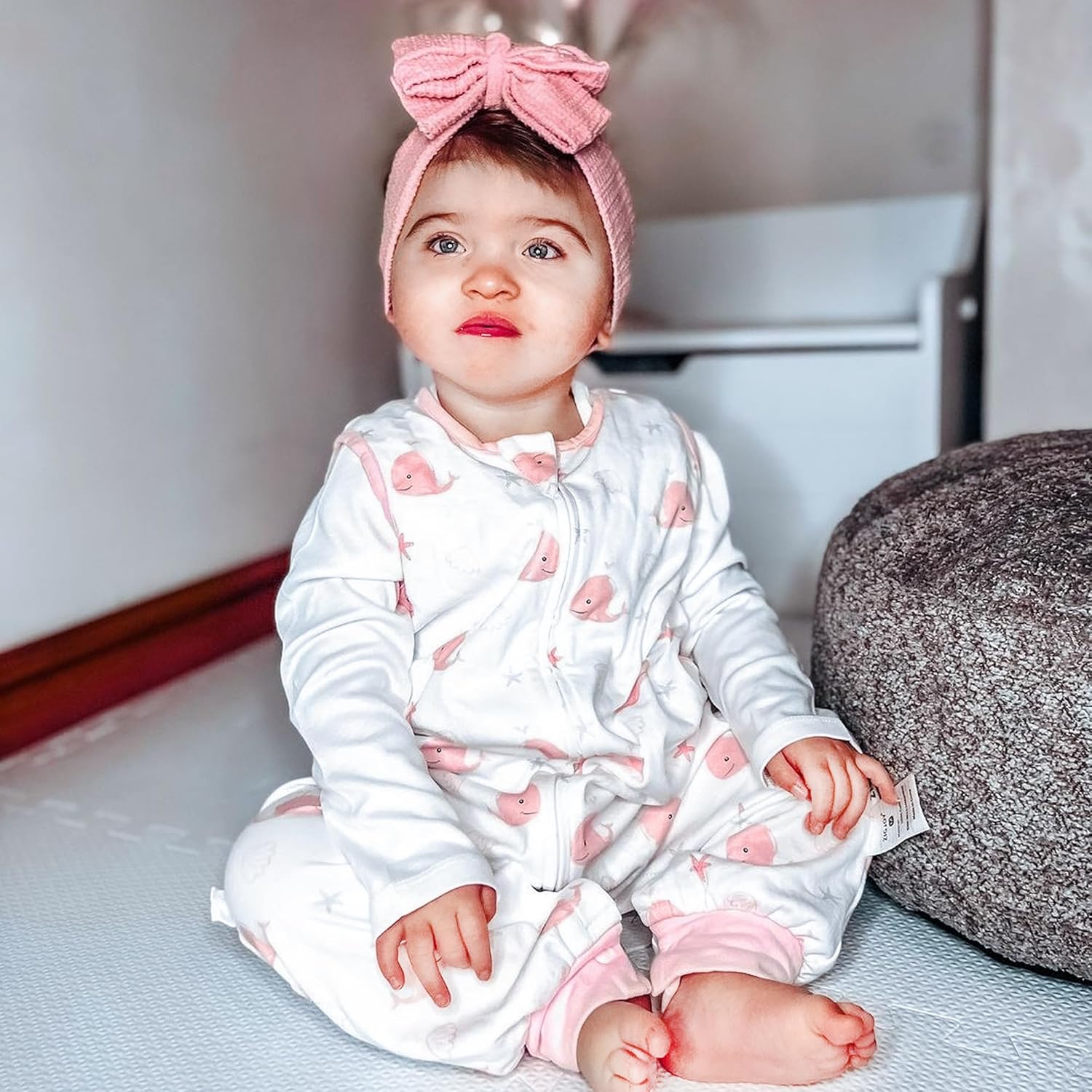 ZIGJOY Saco de dormir para niños pequeños con pies, 0.5 TOG, saco de dormir para bebé de 24 a 36 meses, 100% algodón, ligero, saco de dormir para