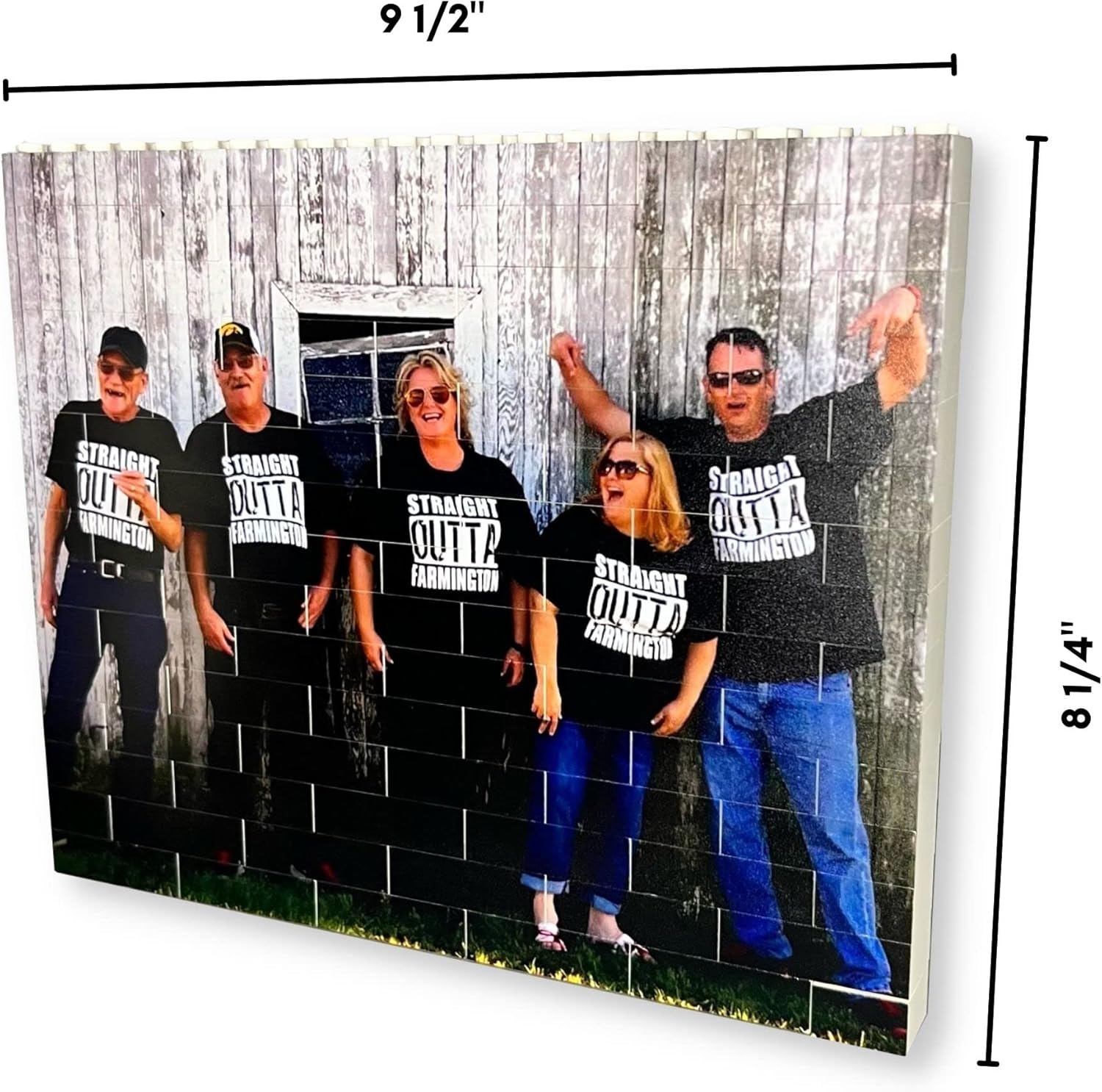 BRICK YOUR PIC Rompecabezas de fotos personalizado con bloques de construcción, regalos personalizados únicos para adultos, parejas, familiares o