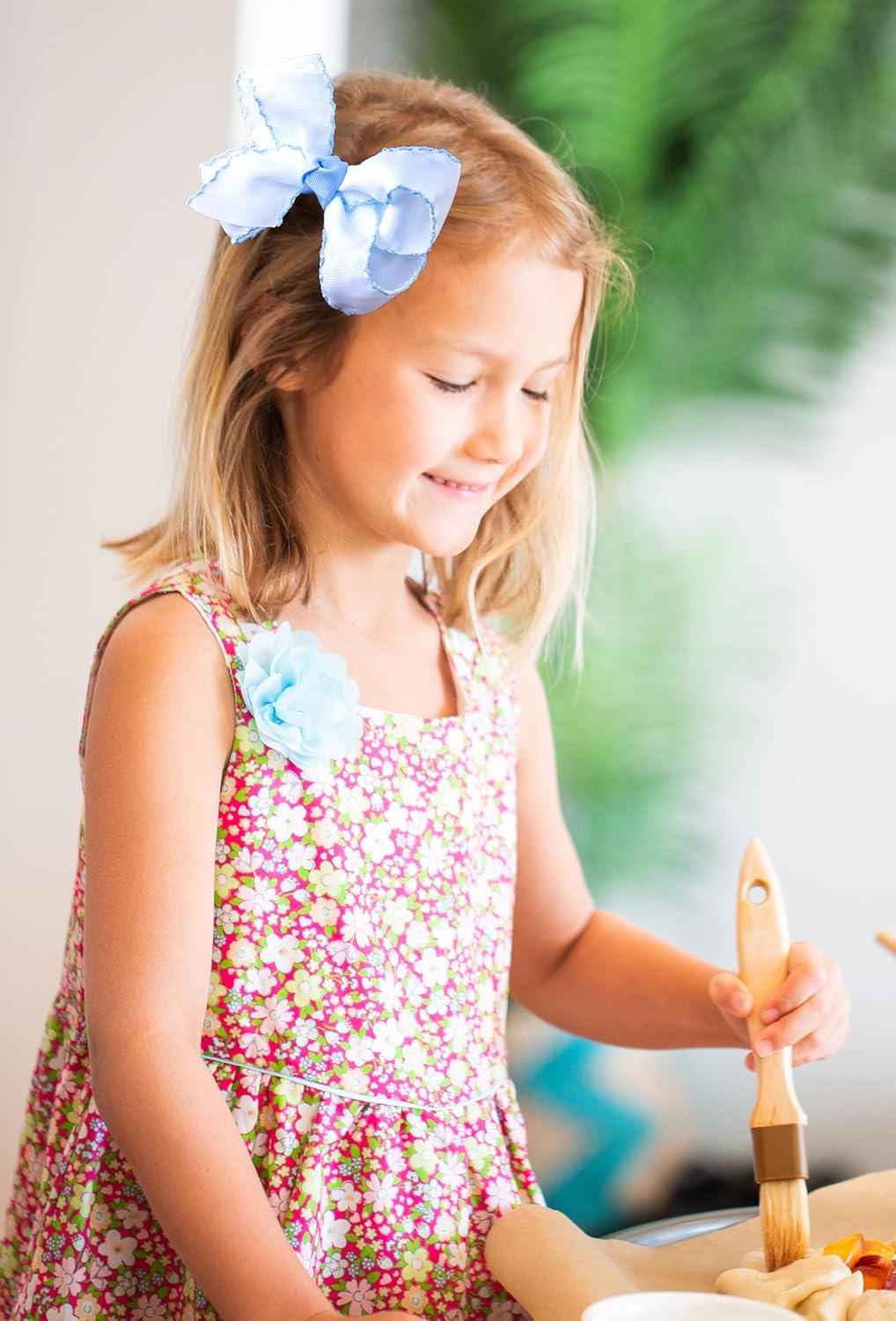 HAIRBOWS – Lazo para el cabello con punto de luna de grogrén para niña con un nudo central en un clip, para todas las edades y tipos de cabello,