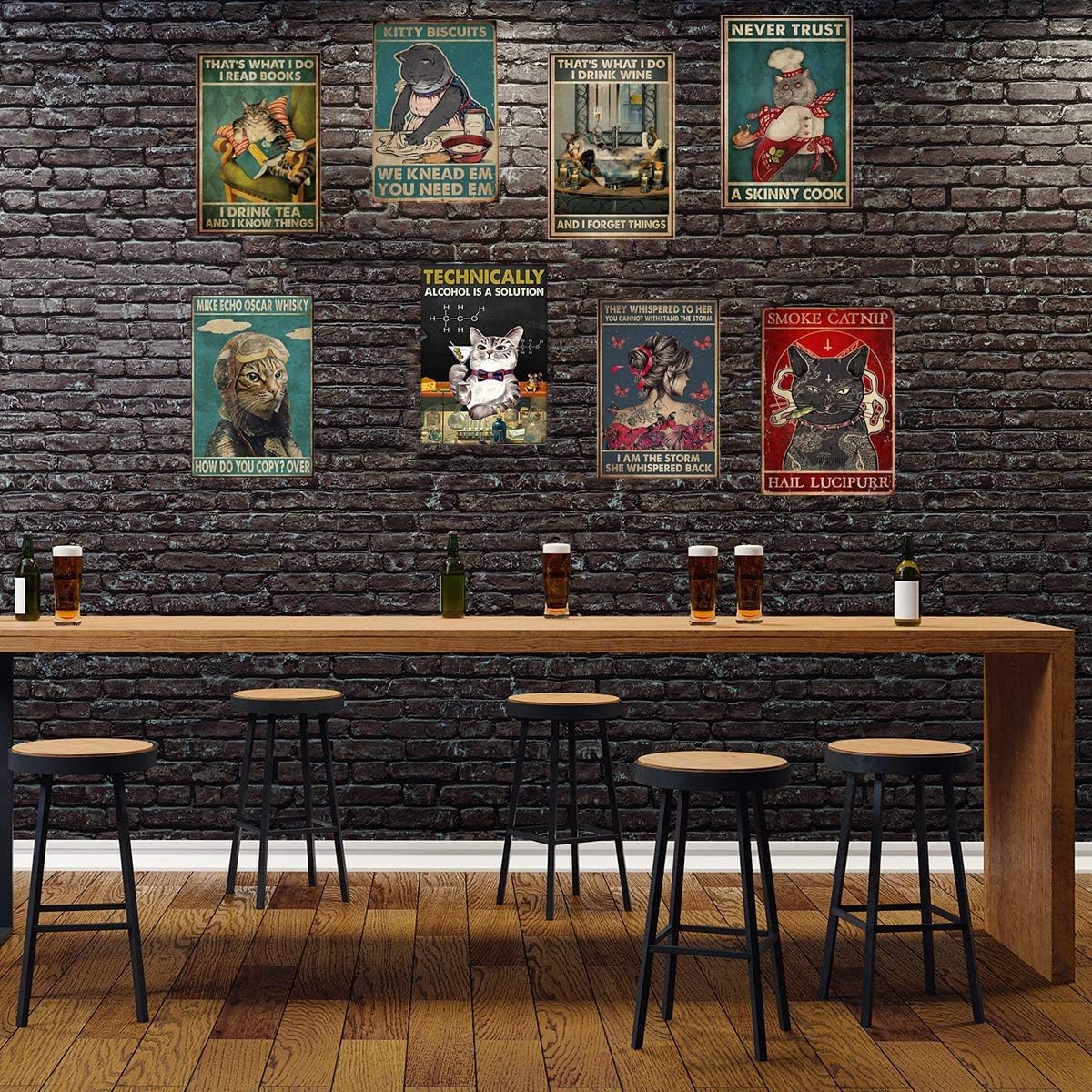 Whisper I Love You to A Butterfly and It Will Fly to Heaven to Deliver Your Message – Letrero de metal retro vintage para decoración de pared del