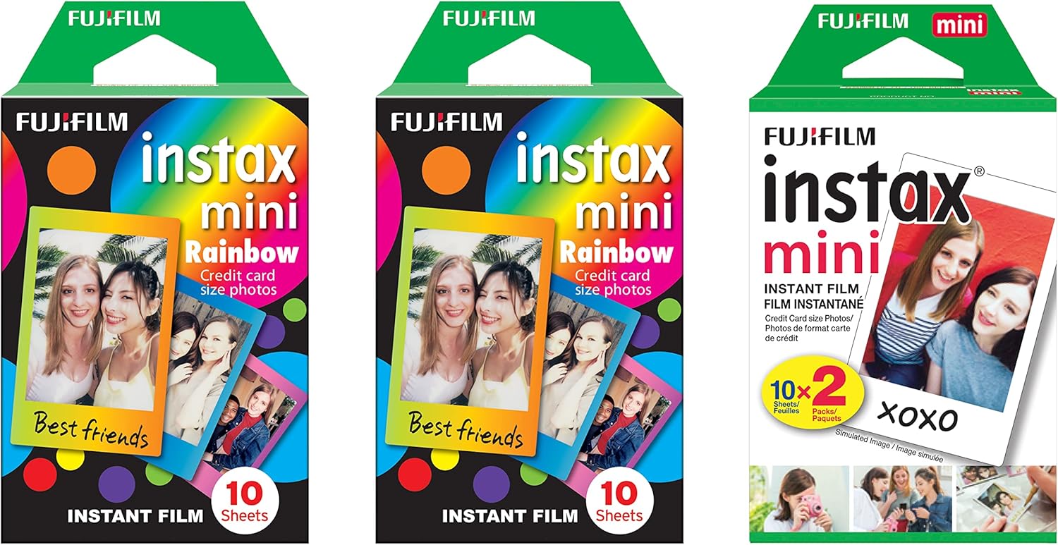 Fujifilm Paquete de películas Instax Mini Dual Style – 40 fotos