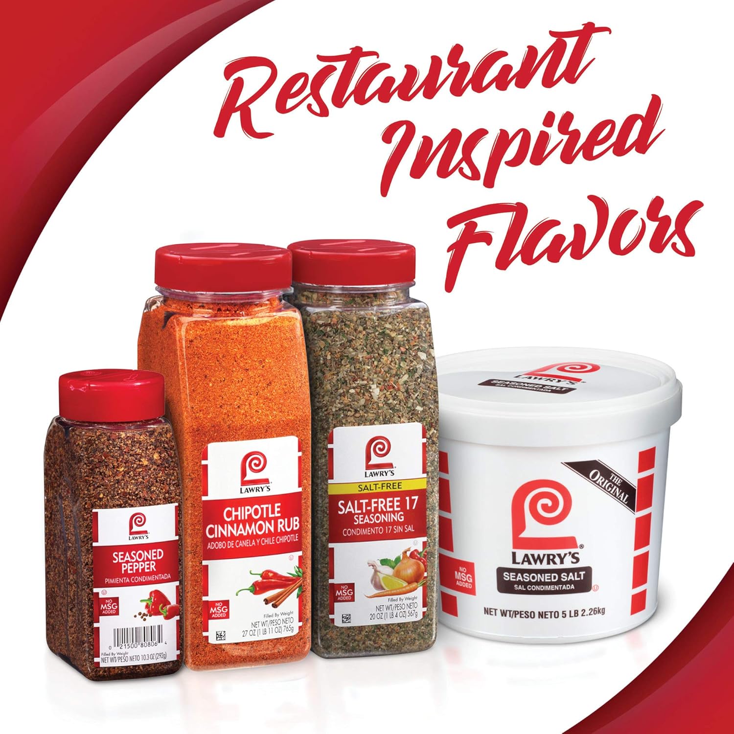 Lawry’s Mezcla de condimentos para tacos, seis paquetes de 9 onzas de mezcla de condimentos para tacos, mejor para pollo, carne de res, pescado,