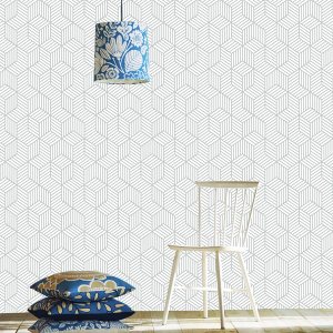 YAMANGU Papel tapiz geométrico extraíble para despegar y pegar, papel adhesivo autoadhesivo para reacondicionamiento de muebles y decoración del YAMANGU Papel tapiz geométrico extraíble para despegar y pegar, papel adhesivo autoadhesivo para reacondicionamiento de muebles y decoración del