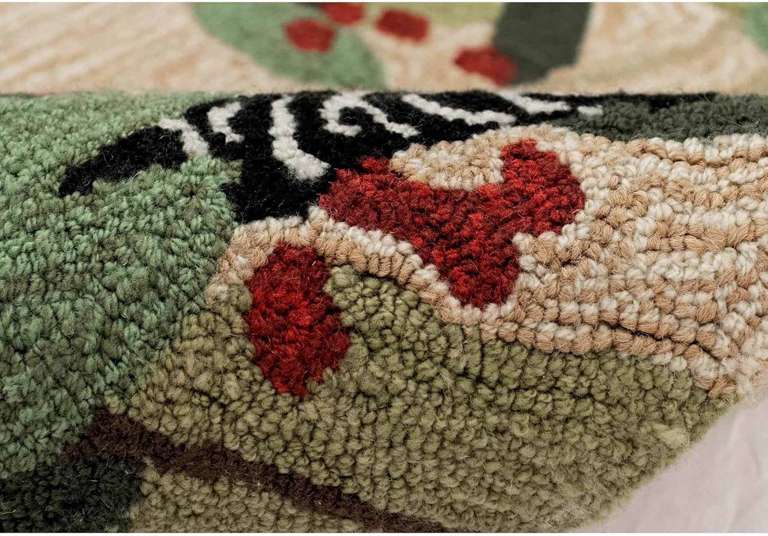 Liora Manne FrontPorch – Alfombra para interiores y exteriores, diseño novedoso, enganchada a mano, resistente a la intemperie, estabilizada a los