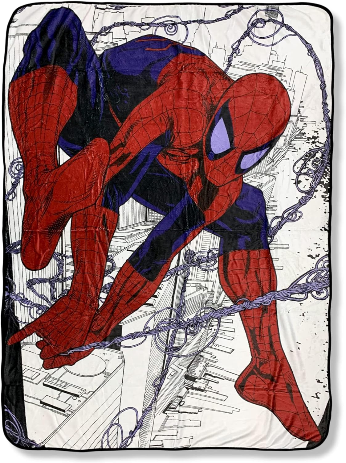 Marvel Spider-Man Webslinger – Manta de forro polar de franela súper suave y ligera de 45 x 60 pulgadas