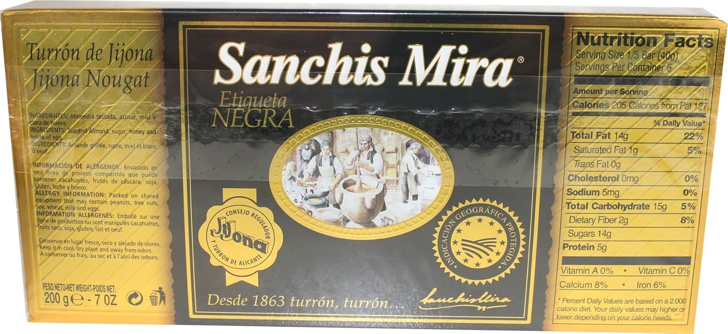 Sanchis Mira Turron Combo Pack 1 Jijona & 1 Alicante. Pack de 2