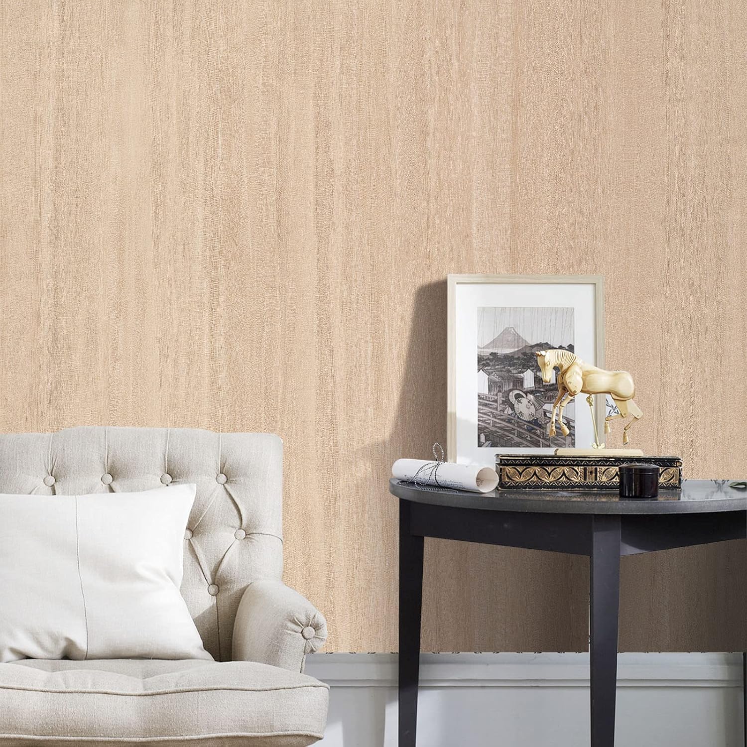 Papel adhesivo de grano de madera para despegar y pegar, papel tapiz para encimeras para gabinetes, papel tapiz de vinilo para cocina, papel de