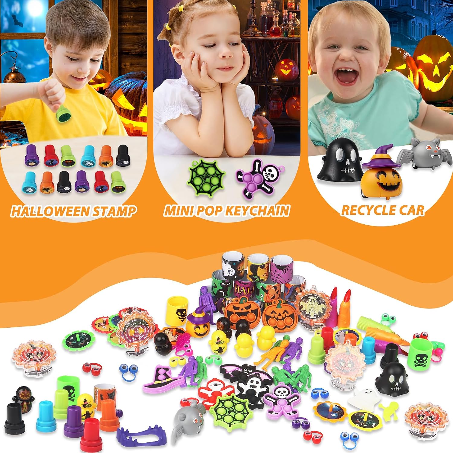 Recuerdos de fiesta de Halloween para niños, juguetes de Halloween a granel, rellenos de bolsas de regalos de Halloween, recuerdos de Halloween para