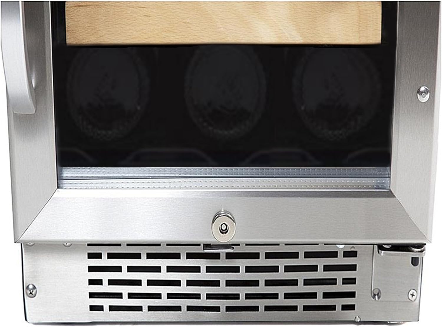 Whynter BWR-281DZ refrigerador de vino empotrado de doble zona, 28 botellas, Acero inoxidableNegro