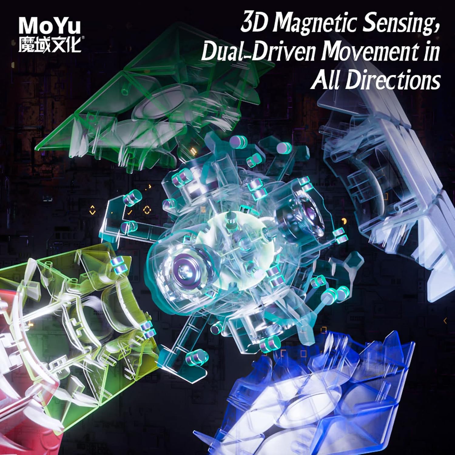 MoYu WeiLong WRM V9 3 x 3 Maglve Ball Core versión UV recubierto versión profesional Speed Cube sin pegatinas 3x3x3 rompecabezas cubo para niños