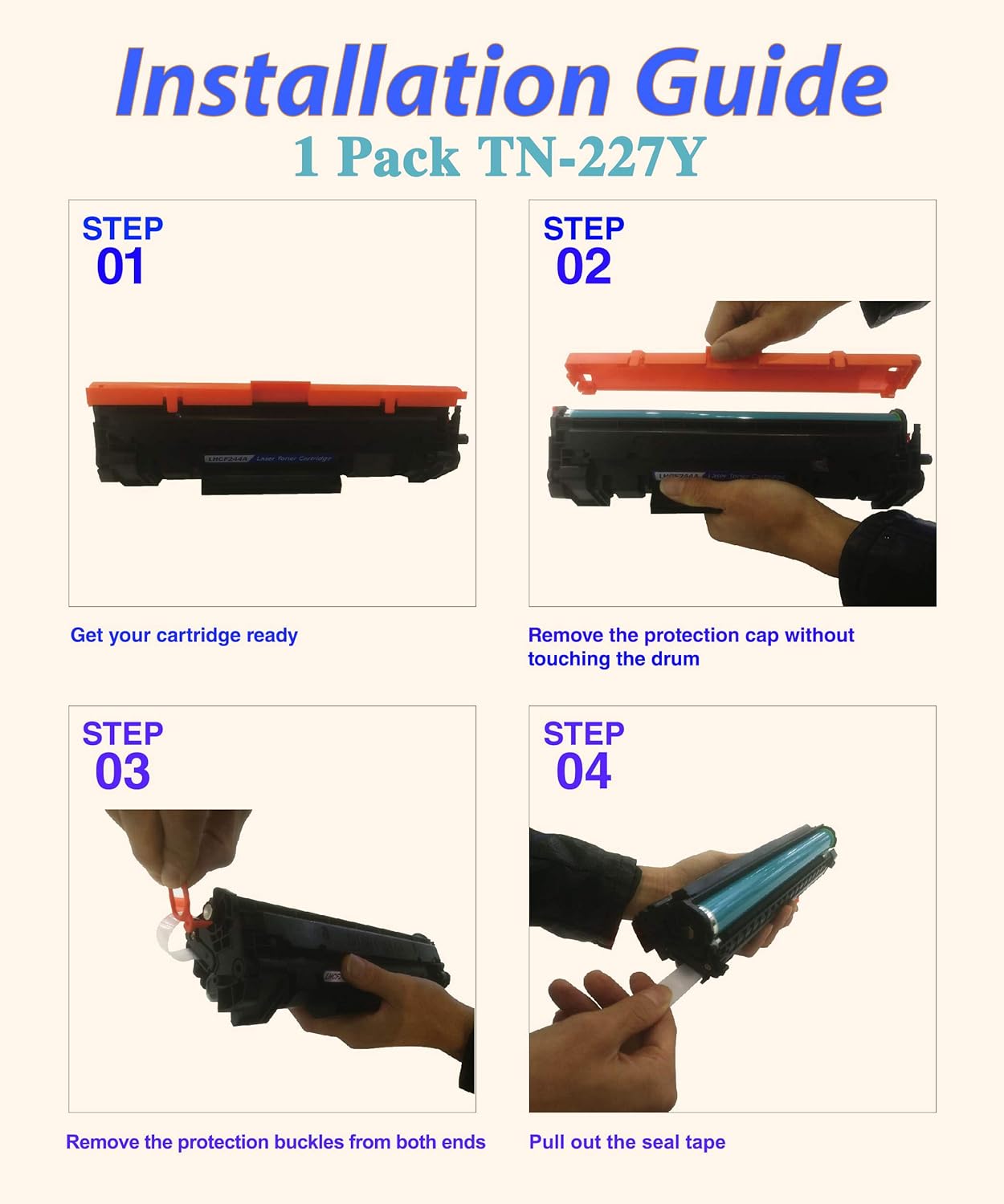 COLOR PRINT Cartucho de tóner de repuesto compatible para impresora Brother TN227 amarillo TN-227 TN-227Y TN227Y para MFC-L3770CDW MFC-L3750CDW