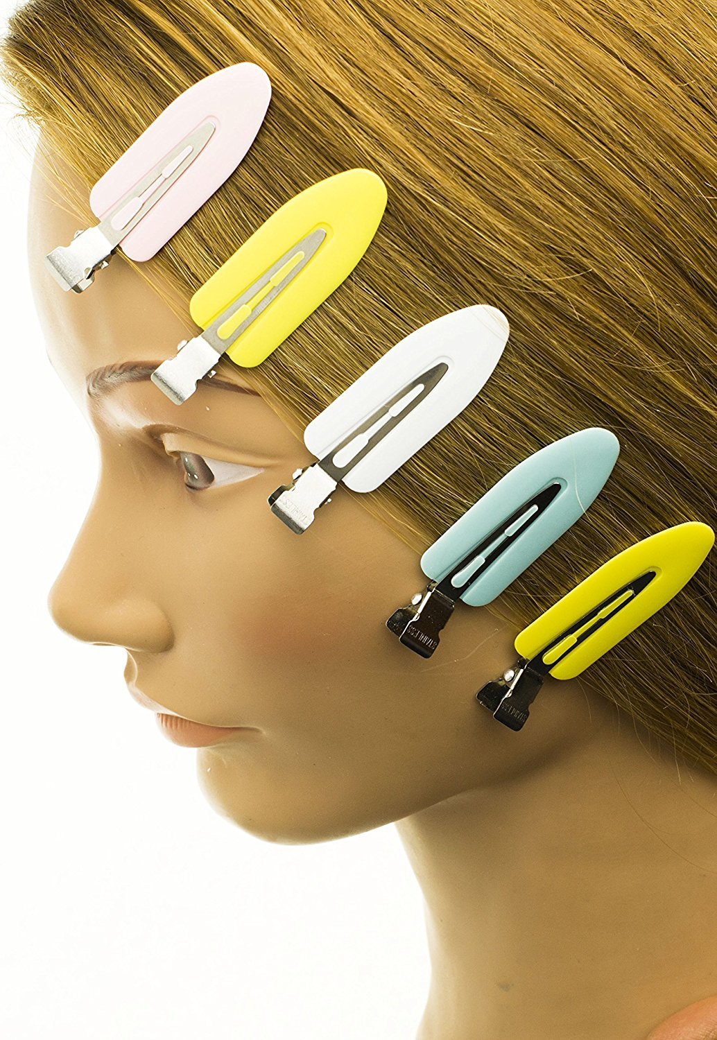 5 pinzas para el cabello sin marcas, sin abolladuras, sin golpes, para todo tipo de cabello y textura natural, aplicación de maquillaje, regalo de