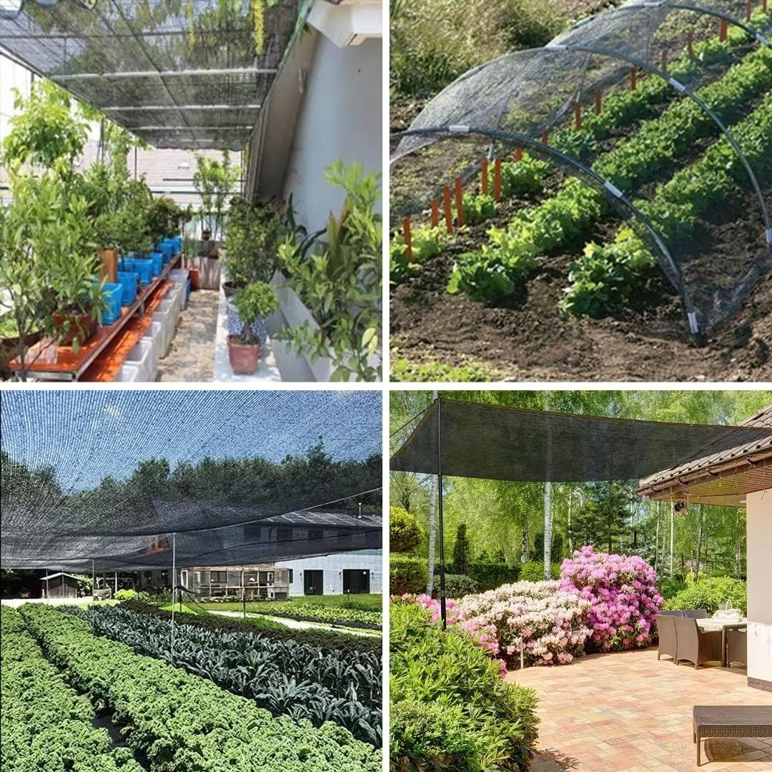 Paño de sombra para plantas de invernadero, 40-50% bloqueador solar, para exteriores, jardín, pérgola, patio, césped, plantas, paños para perrera,
