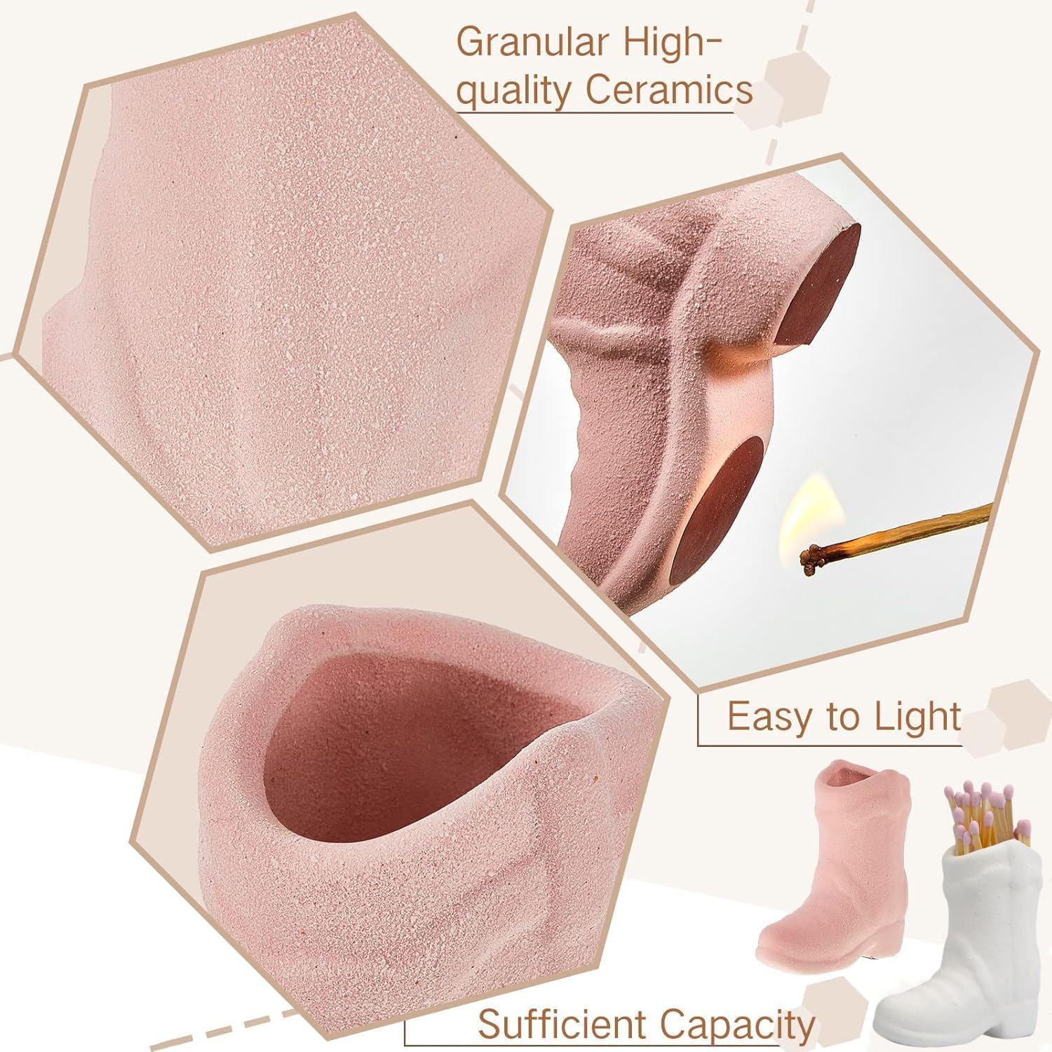 Soporte para botas de vaquero, bonito soporte de cerámica para botas con golpeador, bonito soporte para botas de vaquero, accesorio de decoración de