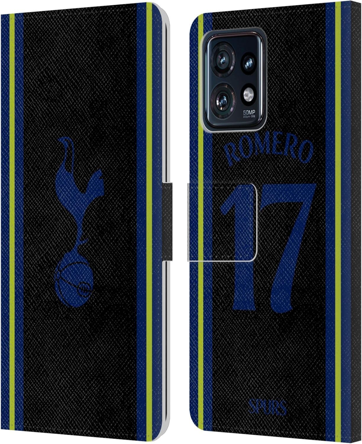Head Case Designs Officially Licensed Tottenham Hotspur F.C. Cristian Romero 202223 Players Home Kit Leather Book Wallet Case Cover Compatible with