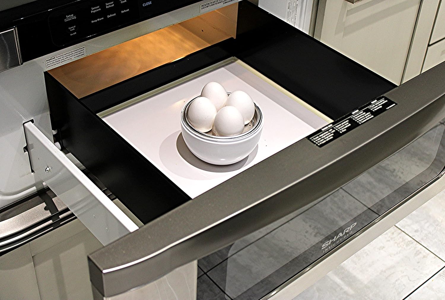Huevos duros o blandos para microondas, sin BPA, para cocinar hasta 4 huevos en minutos, de grado alimenticio