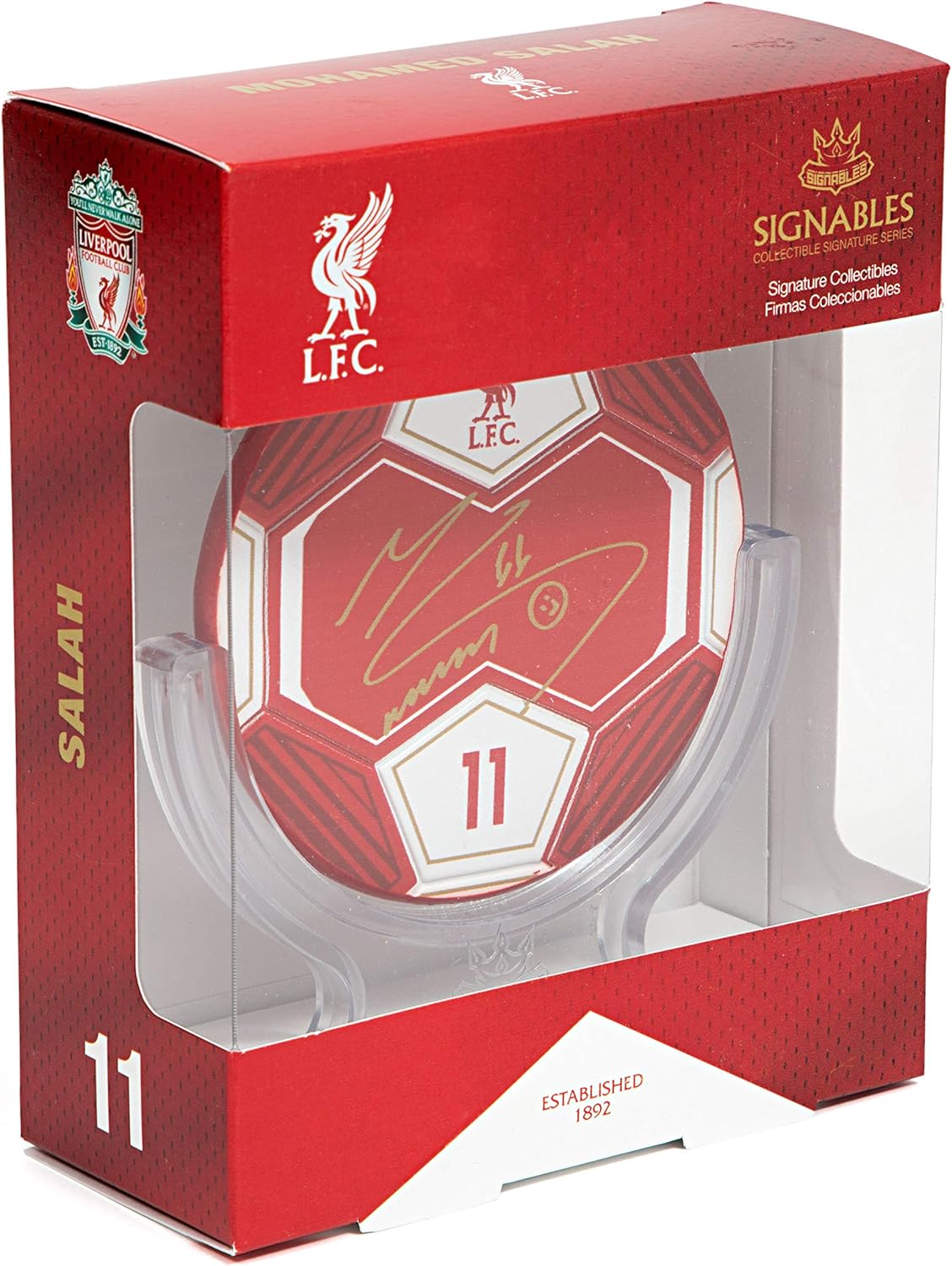Liverpool F.C. Signables Signature Series (Facsímil firmado) Fútbol Firmable con Información del Jugador – Artículo Oficial de Coleccionistas