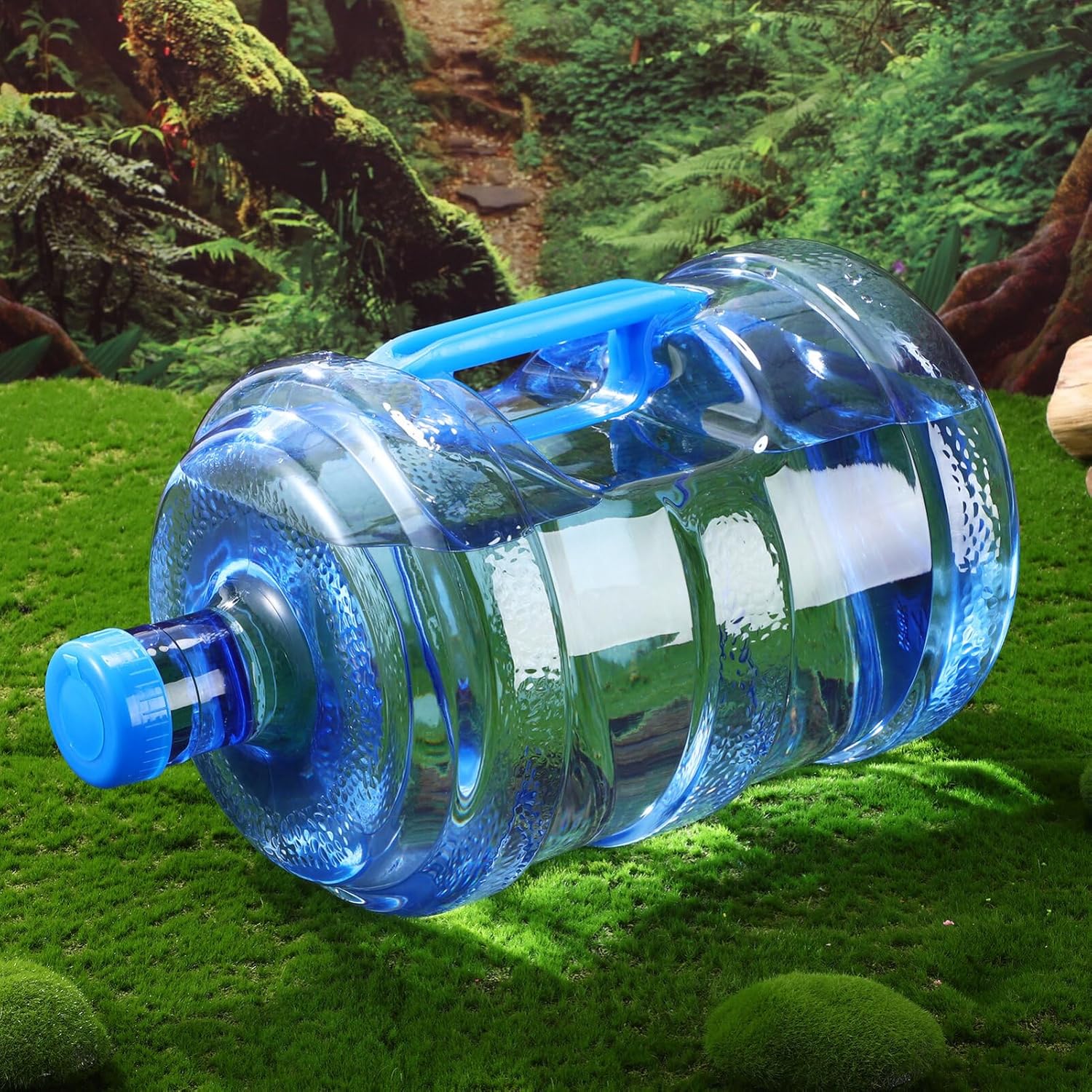 MAGICLULU Contenedor de agua con tapa para acampar, deportes al aire libre, viajes, 1 uds