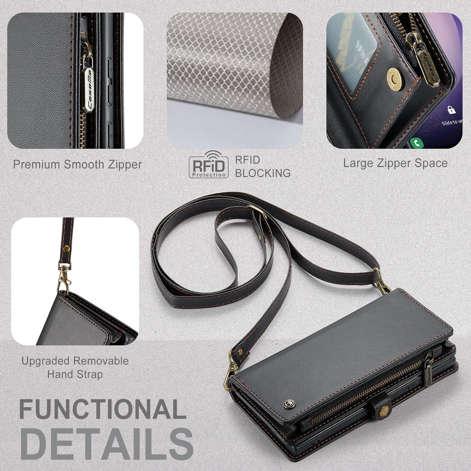 ASAPDOS Oneplus Nord N200 5G – Funda tipo cartera, correa de piel sintética retro con cierre magnético, bloqueo RFID, tarjetero y soporte para