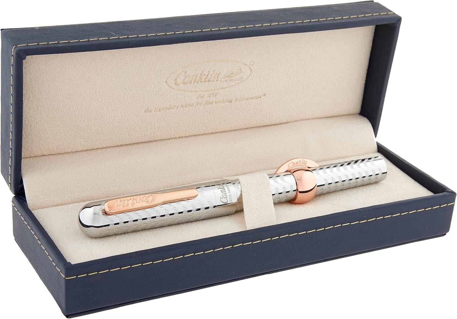 Conklin Pluma estilográfica Mark Twain Crescent Filler 125th Anniversary – S