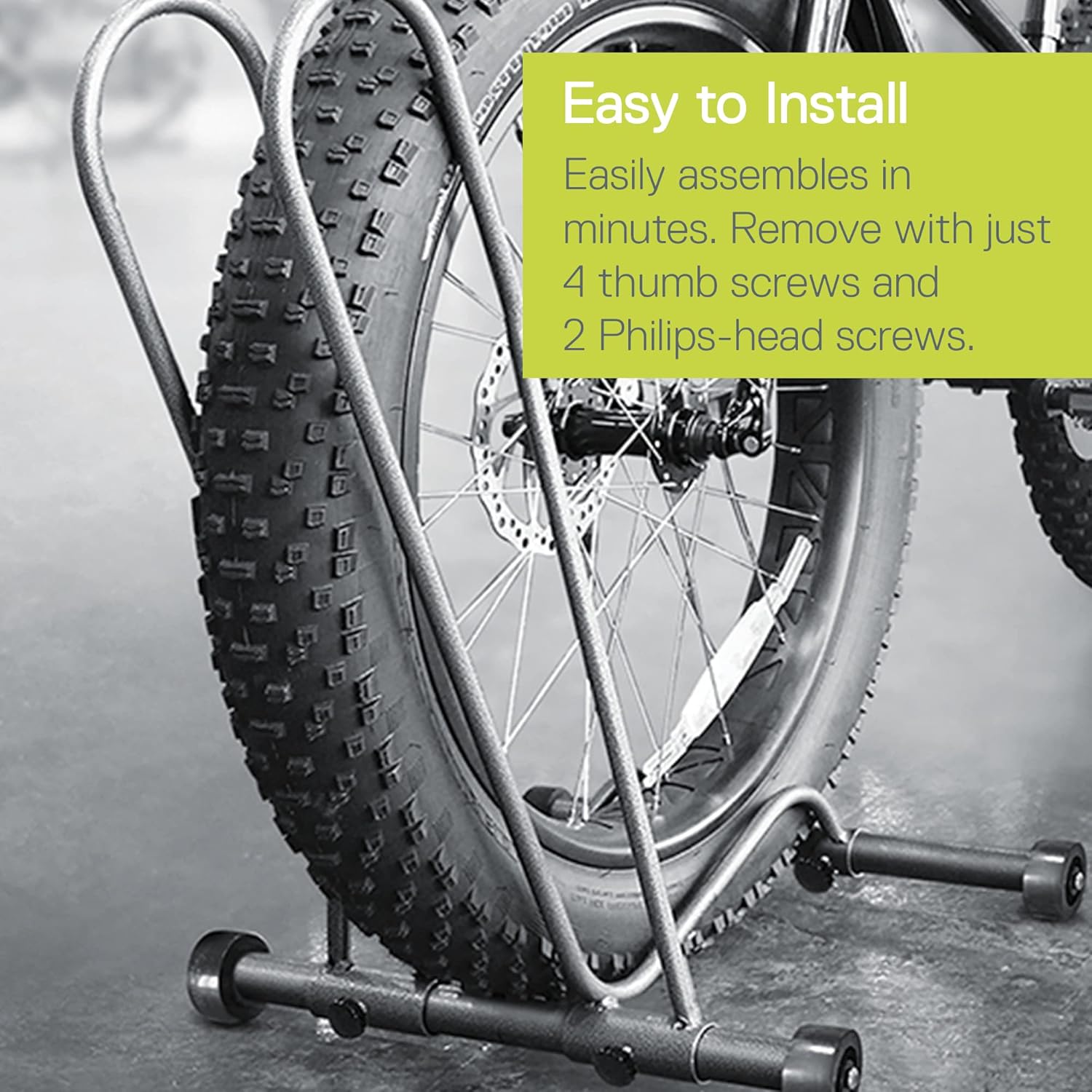 Delta Cycle – Soporte para bicicleta individual, sin herramientas, ajustable, para montaña, neumático grueso, bicicletas de carretera, soporte de