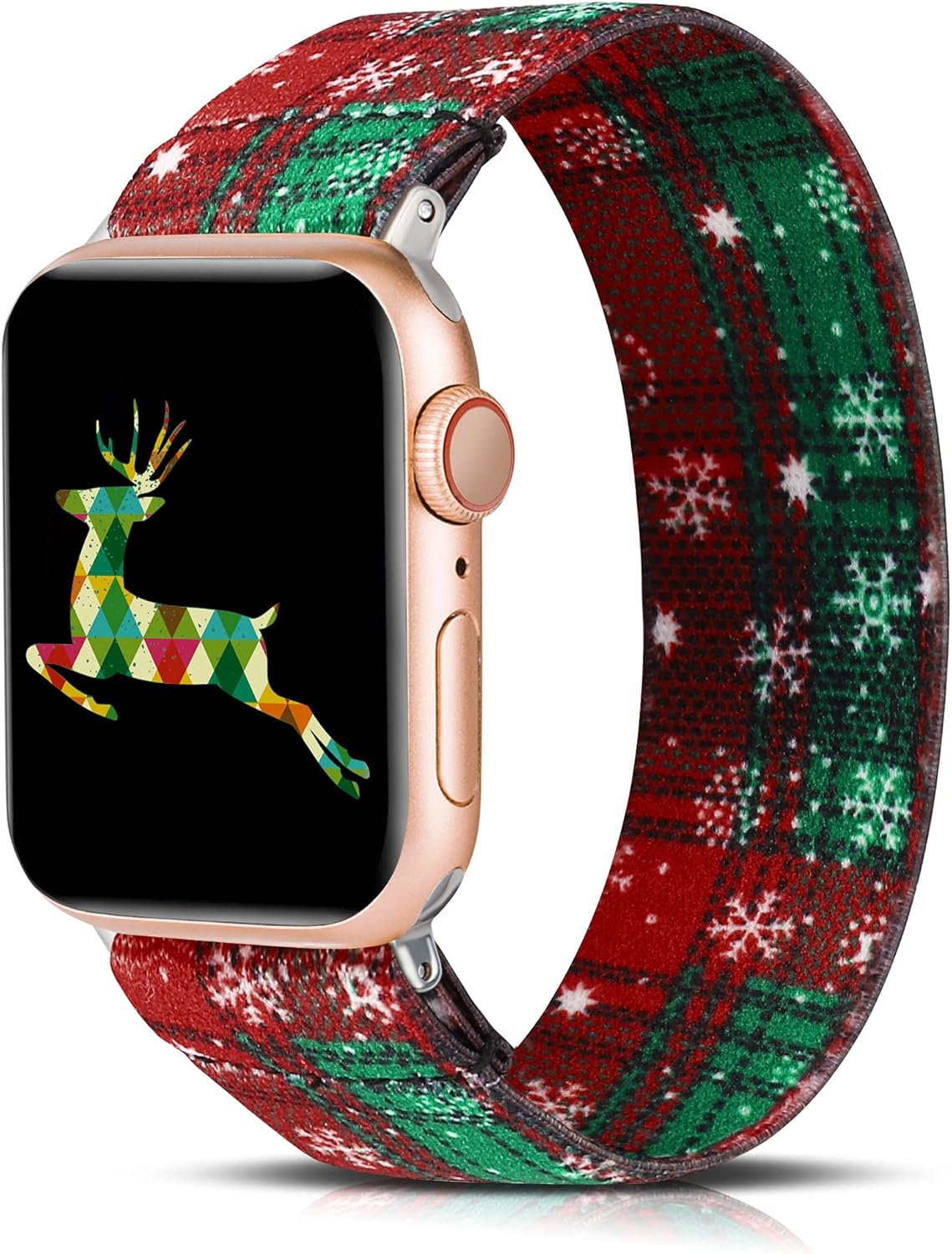 TOYOUTHS Compatible con Apple Watch Band Halloween elástico de nailon para mujer para iWatch Ultra 12 (1.732 pulgadas), Series 987 (1.614 pulgadas,