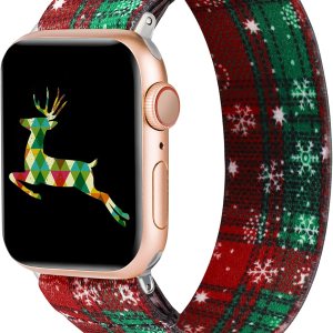 TOYOUTHS Compatible con Apple Watch Band Halloween elástico de nailon para mujer para iWatch Ultra 12 (1.732 pulgadas), Series 987 (1.614 pulgadas, TOYOUTHS Compatible con Apple Watch Band Halloween elástico de nailon para mujer para iWatch Ultra 12 (1.732 pulgadas), Series 987 (1.614 pulgadas,