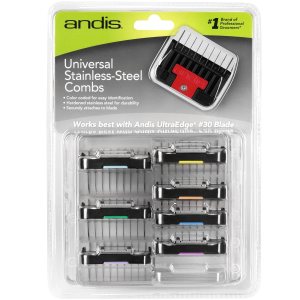 Andis – Juego de peines elevadores de acero inoxidable 8 Andis – Juego de peines elevadores de acero inoxidable 8