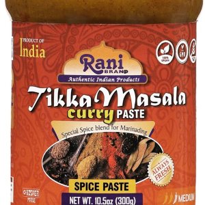 Rani Tikka Masala – Pasta de especias para cocinar, tarro de vidrio de 10.5 onzas (10.58 oz)  Sin colores  Todo natural  Sin OMG  Kosher  Vegano Rani Tikka Masala – Pasta de especias para cocinar, tarro de vidrio de 10.5 onzas (10.58 oz)  Sin colores  Todo natural  Sin OMG  Kosher  Vegano