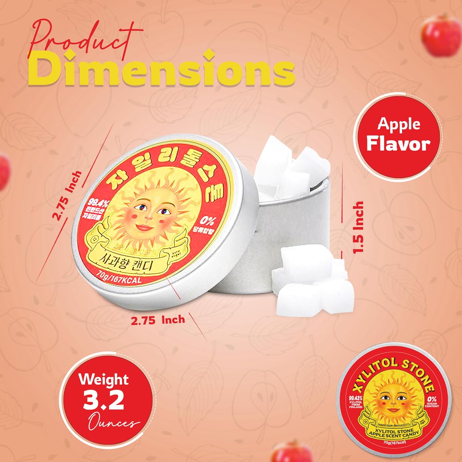 Xylitol Stone  Deliciosos dulces sin azúcar  100% mentas finlandesas de xilitol  Snacks conscientes de la salud  mentas refrescantes para el aliento
