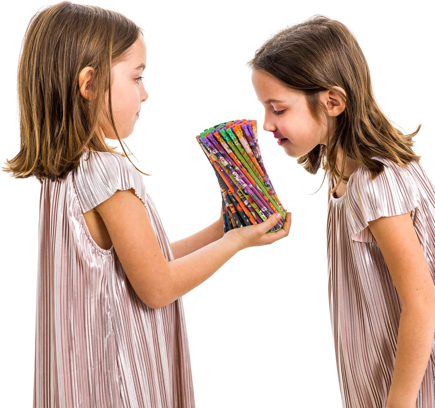 100 lápices de Halloween, lápices perfumados, lápices escolares, 10 estilos olorosos, lápices de colores con elementos de frutas para profesores,