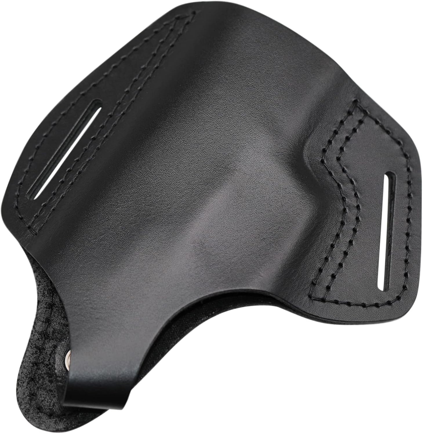 Funda de cuero con 2 ranuras OWB compatible con Glock 17 19 22 26 32 33  S&W M&P ShieldSpringfield XD y XDSPlus todas las pistolas de tamaño similar