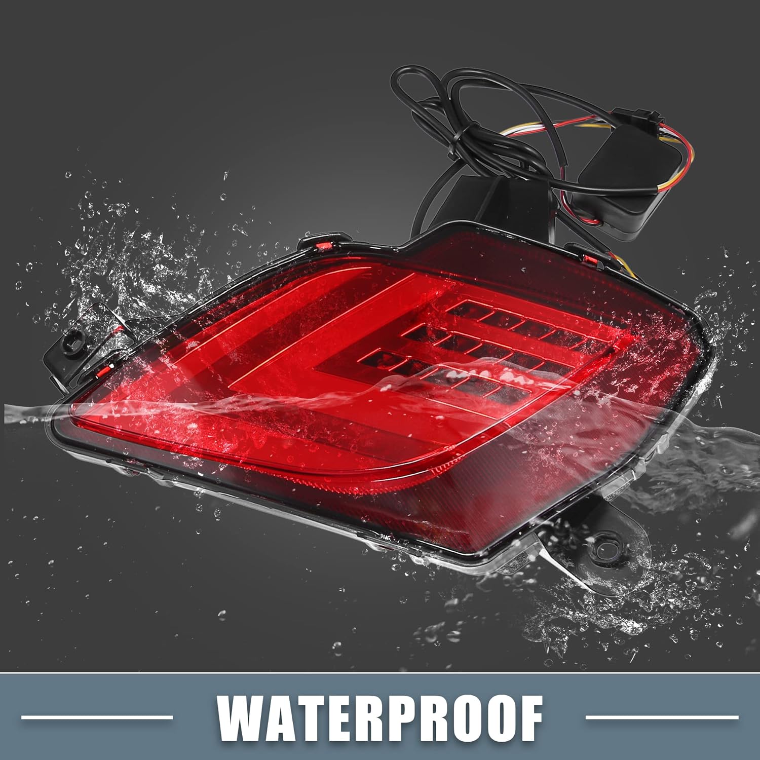 Reflector de parachoques trasero, luz de señal de giro trasera antiniebla KD31515L0 KD31515M0 rojo amarillo LED para Mazda CX-5 2013-2016 lente roja