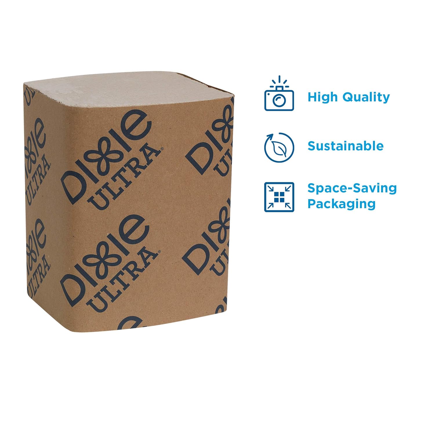 Servilletas de 2 capas Dixie Ultra Interfold de recambio para dispensador de servilletas, Marrón, 6000
