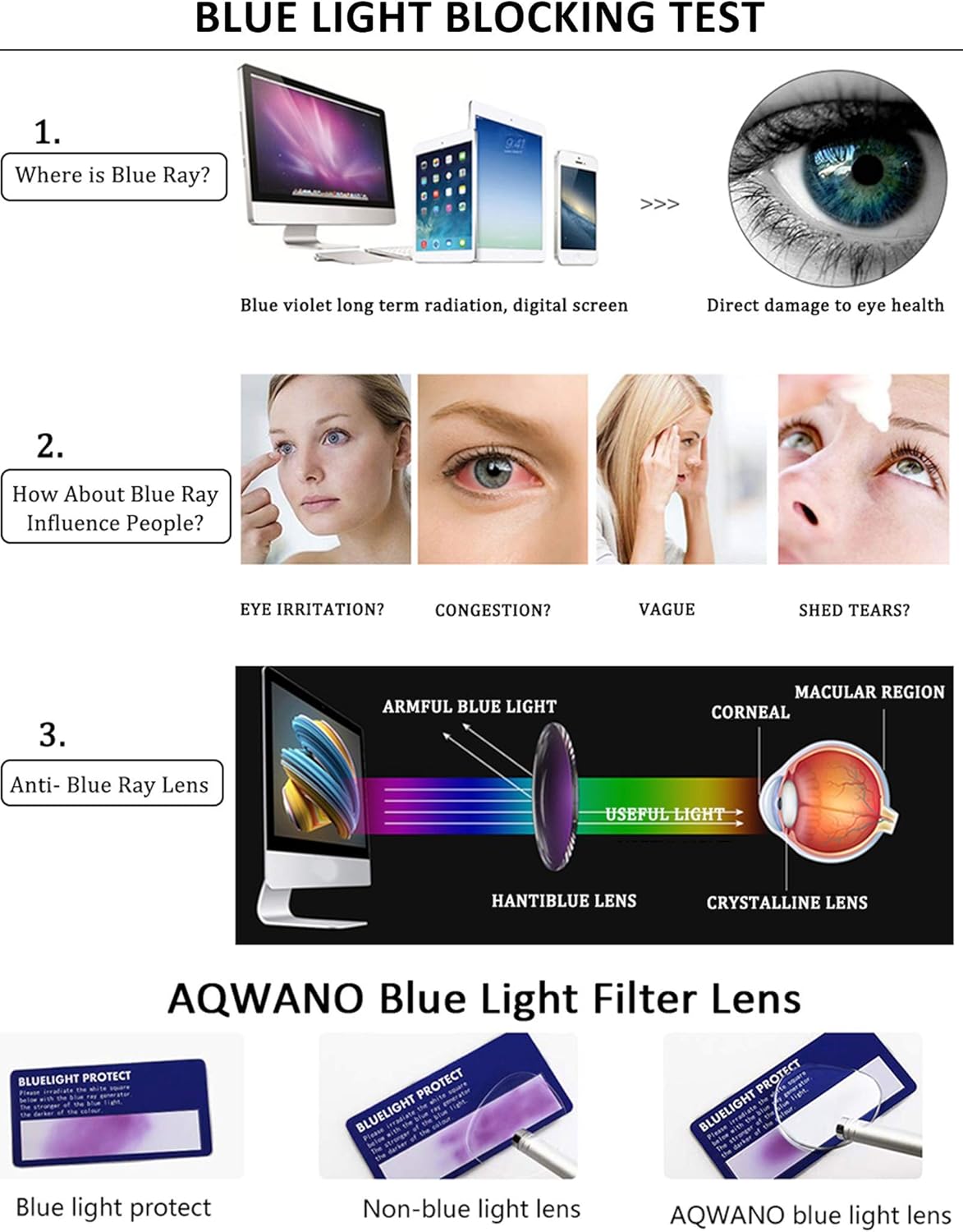 Lentes de lectura para computadora con bloqueo de luz azul, ligeras, para mujeres y hombres.