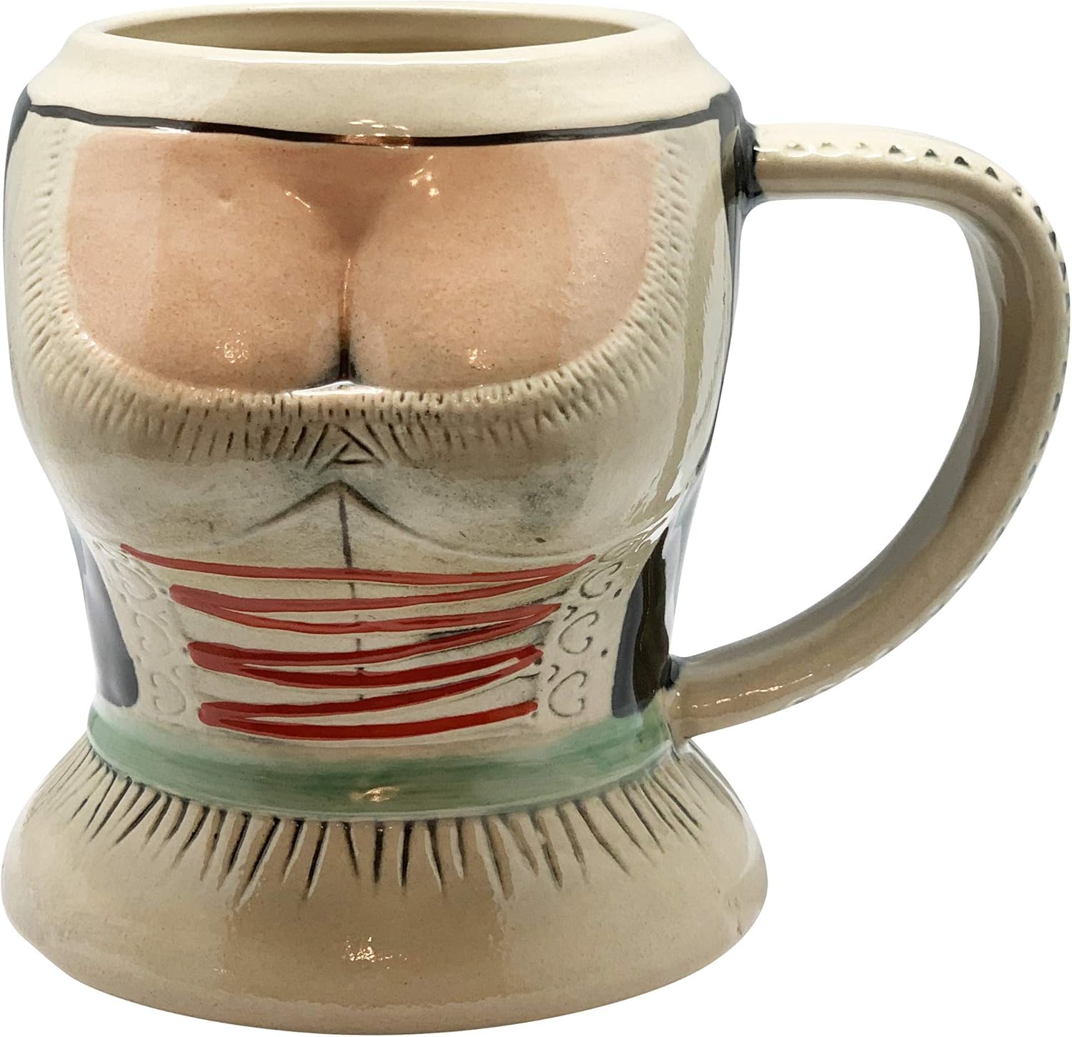 0.55 litros  OktoberfestHaus German Stein Oktoberfest – Taza de cerámica para cerveza, par de tazas de tirolesa alemana Okoberfest, artículos de