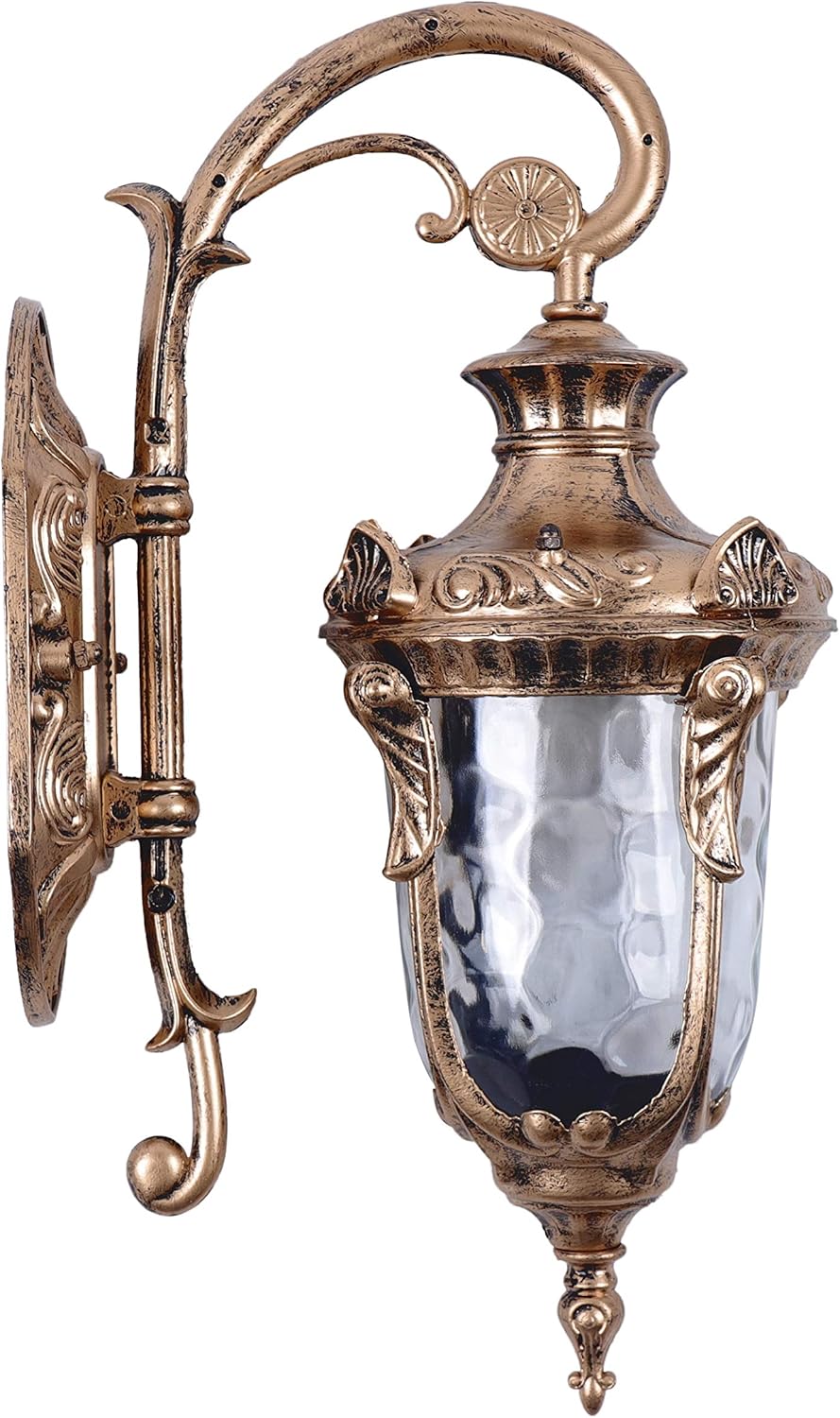 CNCEST Lámparas de pared para exteriores, exterior antioxidante, impermeable, pantalla de cristal, lámpara de iluminación de aplique de pared, farol