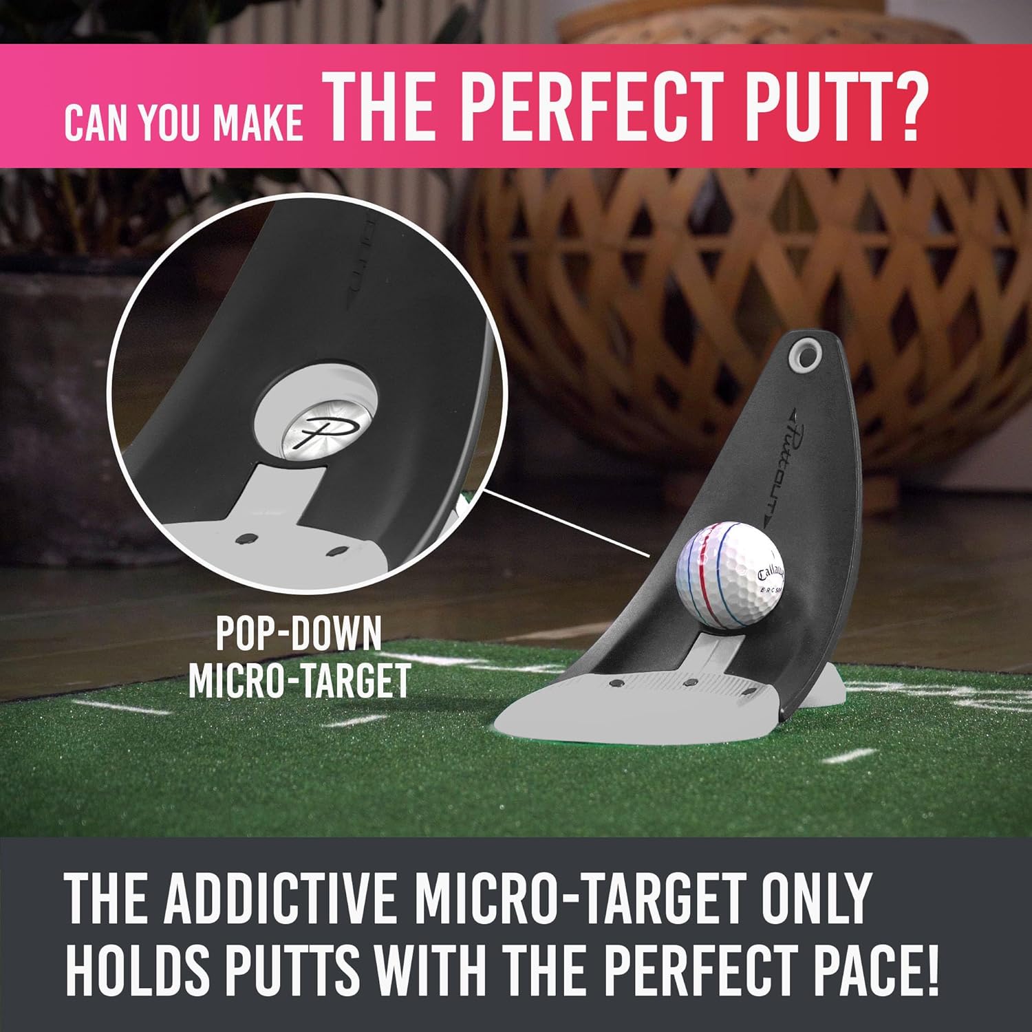 PuttOUT Entrenador de putt de presión prémium perfecciona tu putting de golf