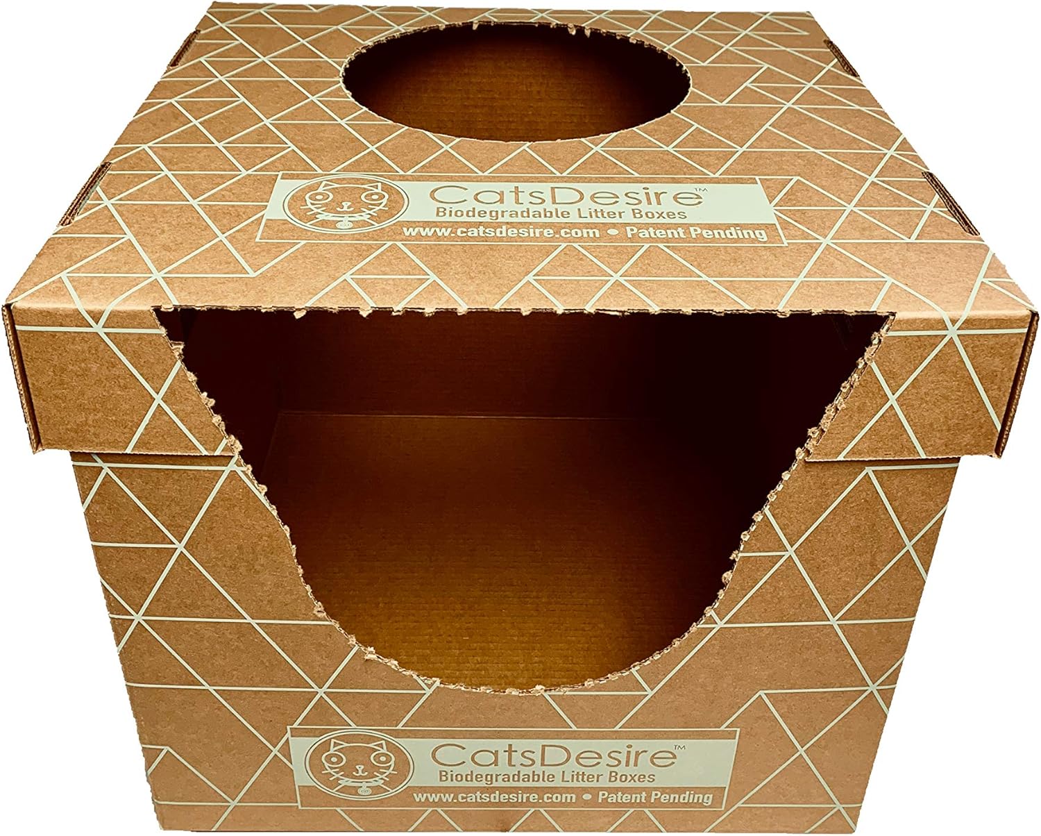 Caja de arena desechable con entrada superior o lateral, 4 juegos (15 pulgadas de alto cada uno)