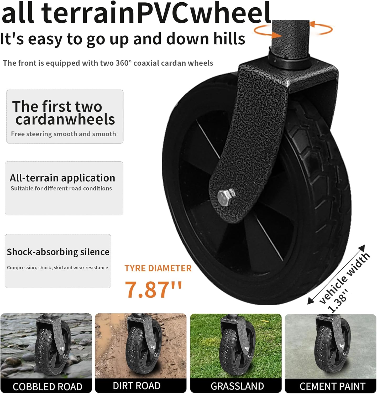 Carro plegable micro multiusos para jardín al aire libre, carrito plegable para acampar, rojo