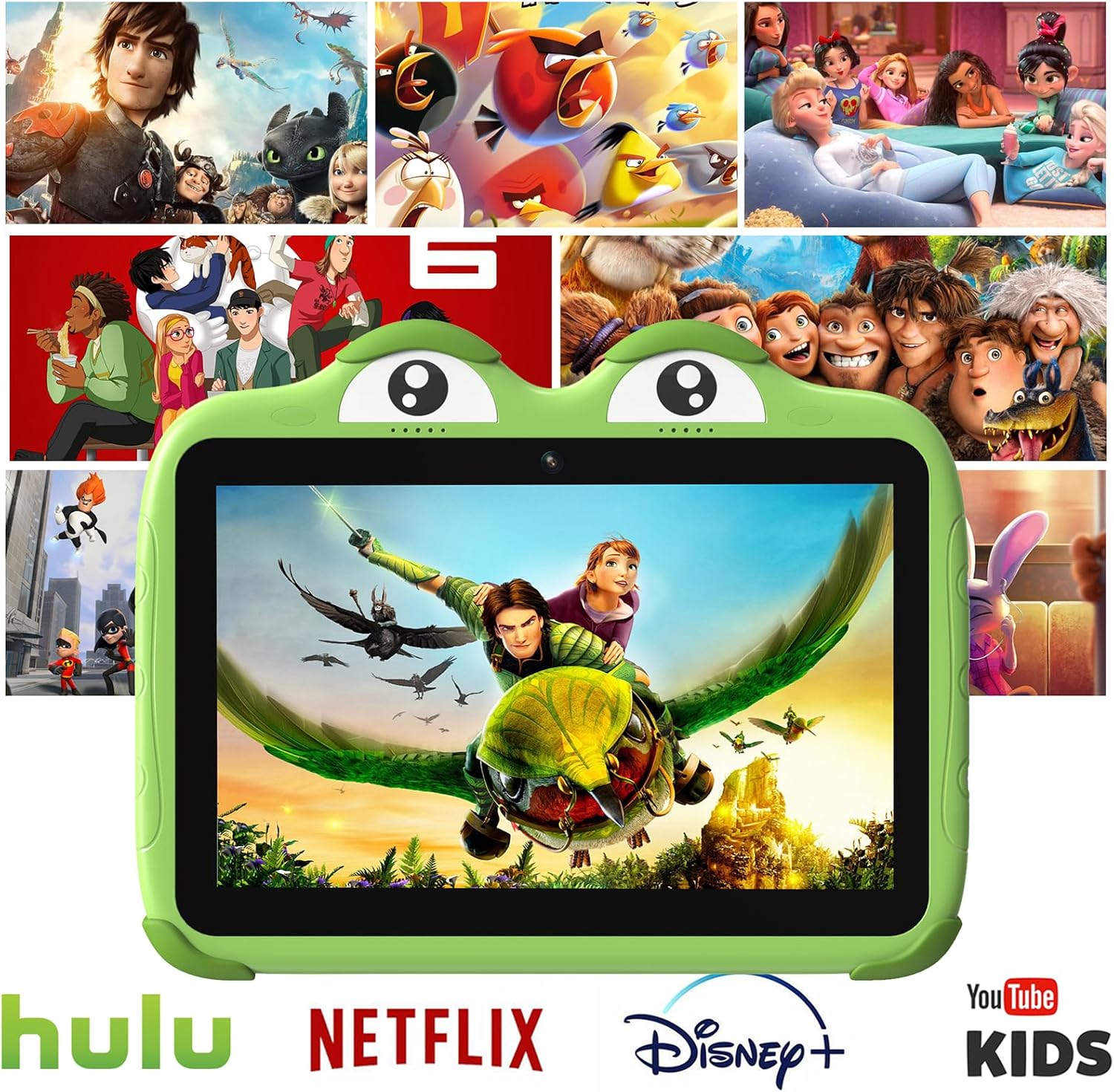 YINOCHE Tableta infantil para niños de 10 pulgadas, tableta infantil 64G, tableta para niños pequeños, tabletas Android para niños, Wifi, tableta