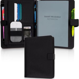 Trailblaze Funda de cuero para cuaderno compatible con Rocketbook Cuaderno de lujo de cuero para hombres y mujeres Organizador de cartera con Trailblaze Funda de cuero para cuaderno compatible con Rocketbook Cuaderno de lujo de cuero para hombres y mujeres Organizador de cartera con