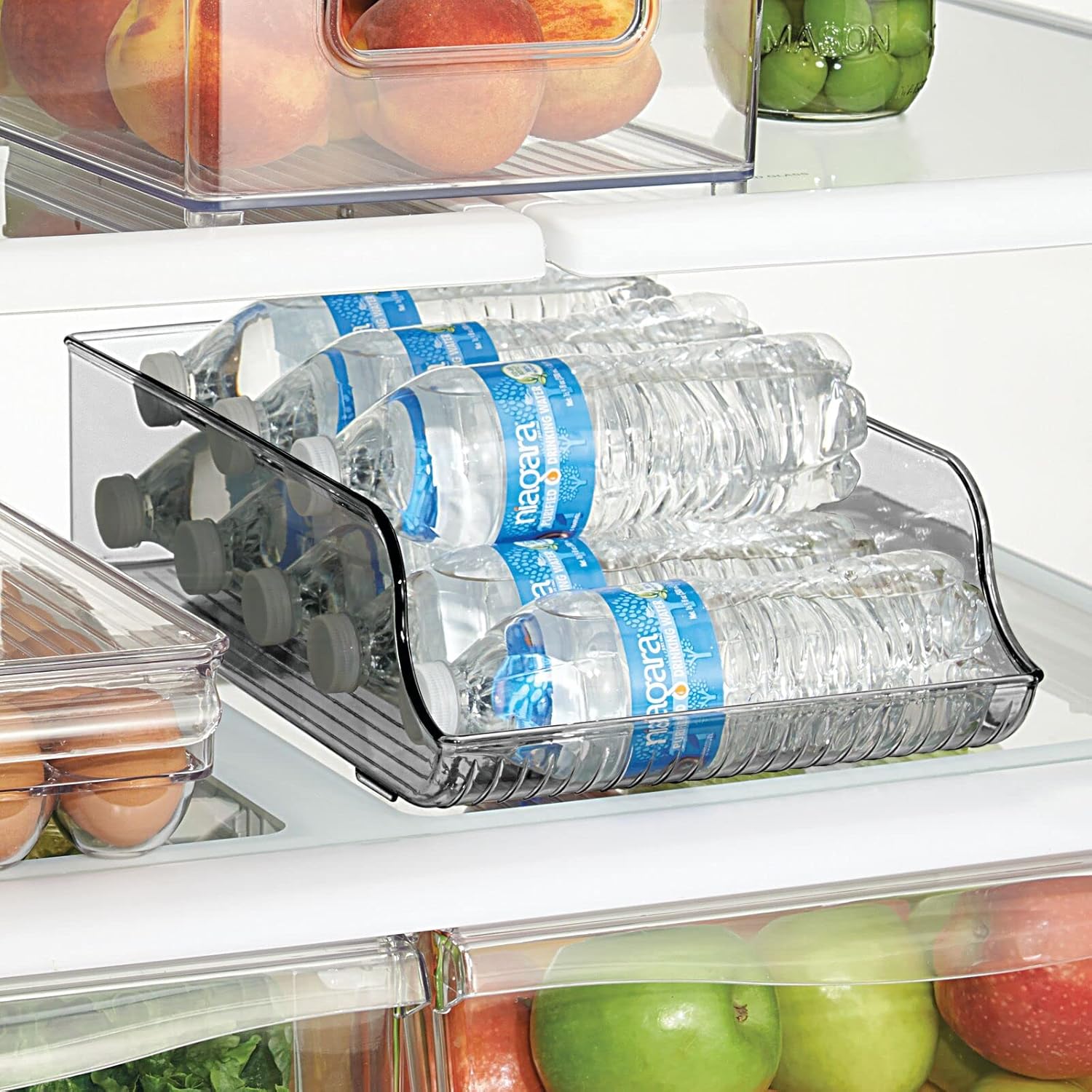 mDesign Dispensador de latas para refrigerador, despensa